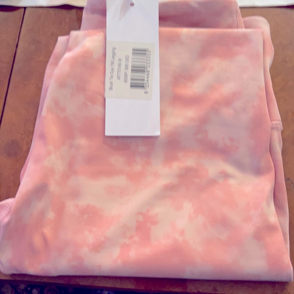 All Fenix Blush Pink Tie Dye Leggings 7/8